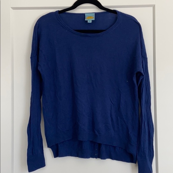 C&C California Blue Cashmere Wool Blend Sweater M - Picture 2 of 6